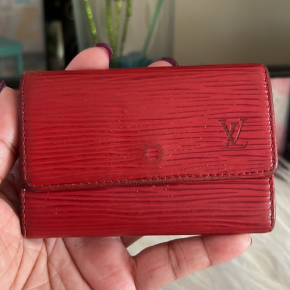 Louis Vuitton Red Epi 6 keychain. Date Code CA022 - Picture 4 of 13